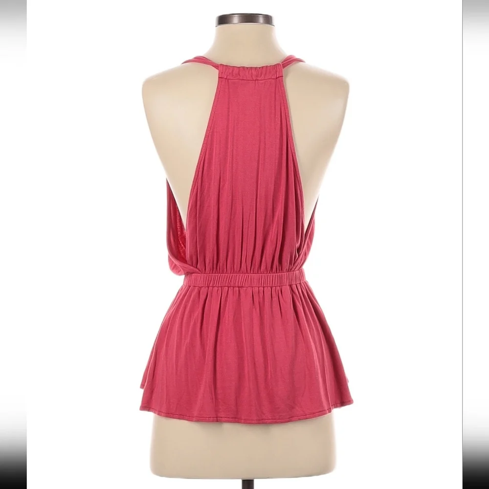 Free People Peplum Casual Top Pink - Picture 4 of 5